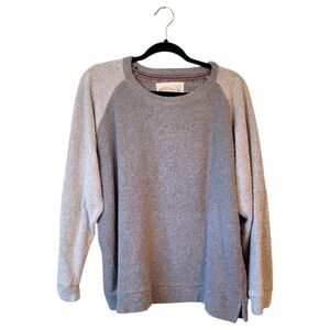Royce Women's Grey Terry Cloth Oversized Sweatshirt Size XL